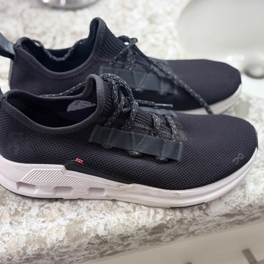 On Running Black and White Sneakers